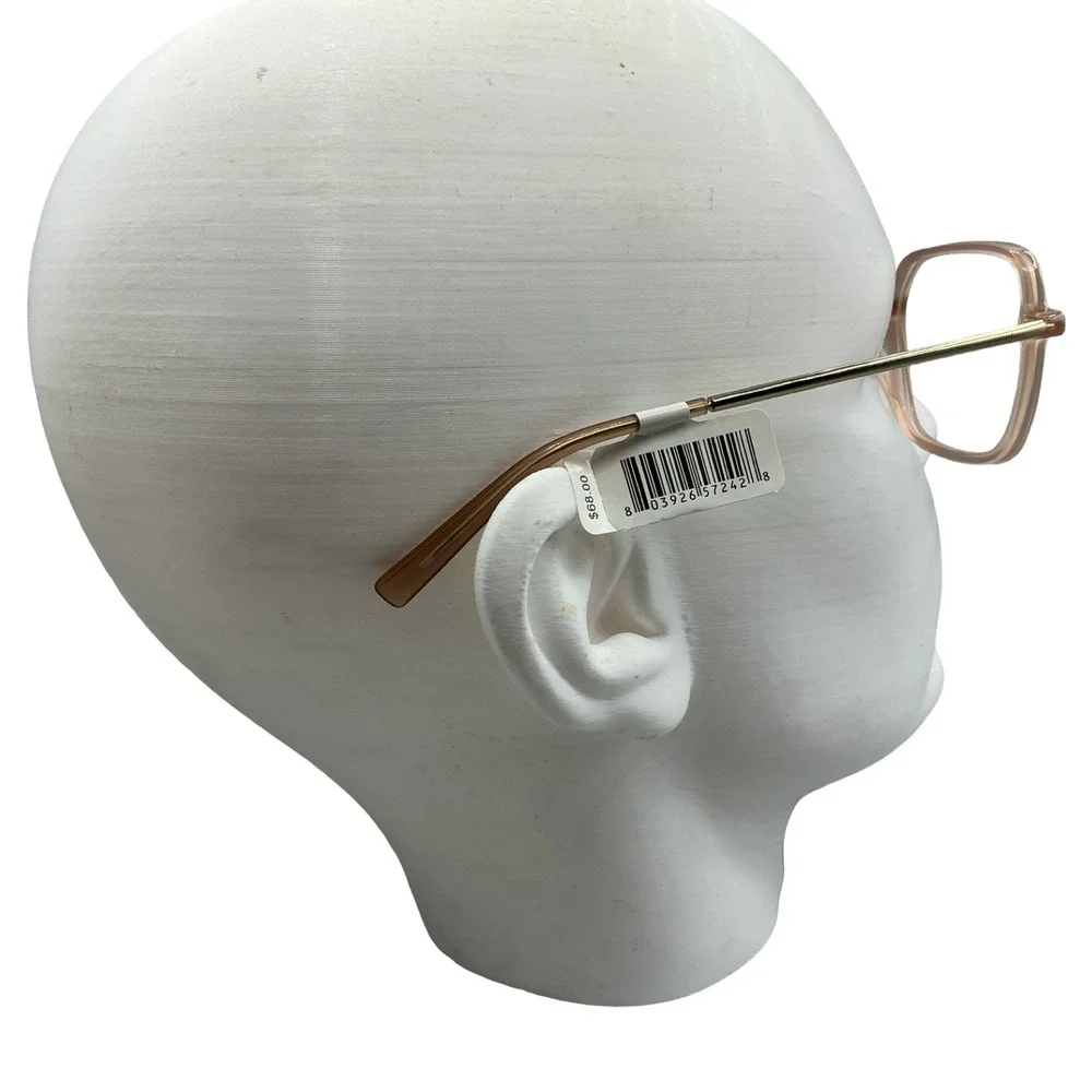 Madewell Laverne Square Eyeglasses MV033 MPINK Pink Gold 53-17-140 NEW